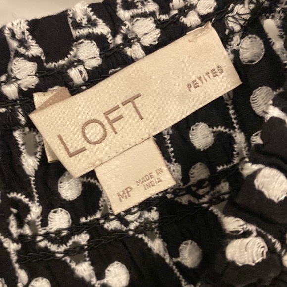 Black and White Ann Taylor Loft midi dress - Picture 6 of 7